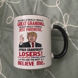 Funny Grandma TRUMP Mug with Black Handle